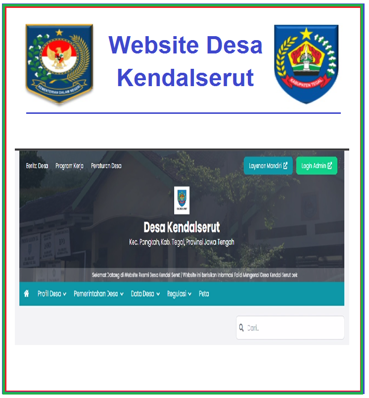 Website Desa Kendalserut BERLOGO